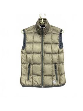 Eddie Bauer First Ascent EB800 Goose Down Vest Olive Green 800 FillPower Woman S